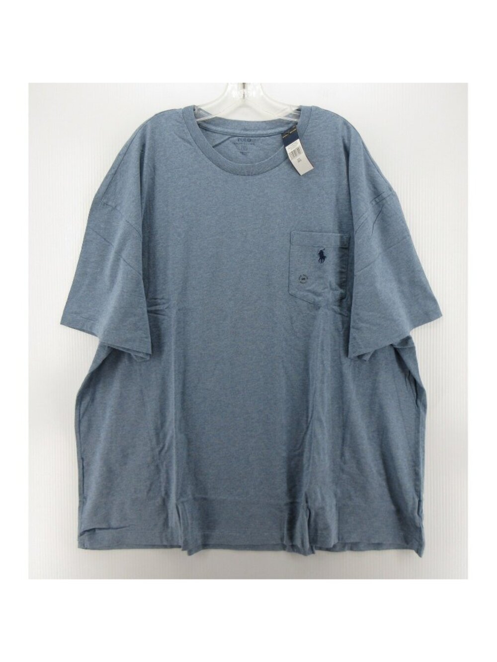 Polo Ralph Lauren Shirt 2XB Big Pullover Pocket Heathered Crewneck